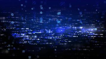 resumen azul antecedentes con binario código video