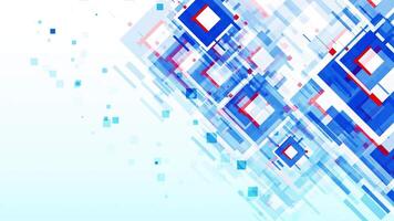 abstrakt bakgrund med kvadrater och trianglar video