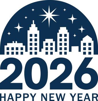 Big Set of 2026 Happy New Year logo text design. 2026 number design template. Collection of 2026 Happy New Year symbols. vector