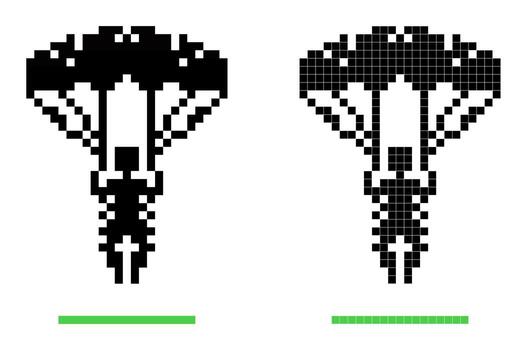 A silhouetted parachutist is shown in mid-descent, featuring a classic parachute and a simple, minimalistic design. The scene lacks any detailed background, emphasizing the figure vector