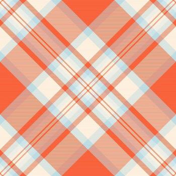 Gingham texture tartan plaid, continuity textile seamless check. Art fabric pattern background in red and light colors. vector