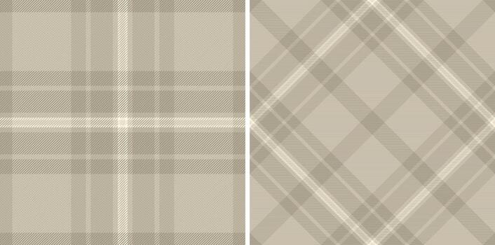 Elegant beige plaid patterns. Classic textile design perfect for backgrounds, apparel, or graphic projects requiring a timeless and sophisticated touch. vector