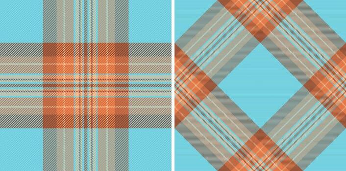 seamless pattern of check background plaid with a fabric texture tartan textile. Set in coffee colors in rich and royal fashion choices. vector