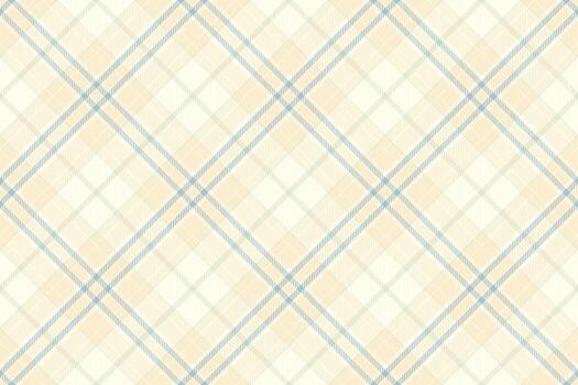 Classic tartan pattern with a soft, airy feel. Cream, beige and blue create a cozy backdrop. Great for textiles, design or decorative use. Elegant simplicity. vector