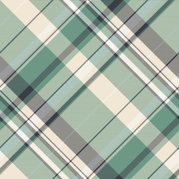 elegante tartán modelo con diagonal rayas. suave verduras y neutral tonos crear un clásico textil diseño. ideal para moda, antecedentes, y envase papel. vector