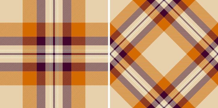 Autumnal tartan patterns, a rustic and cozy aesthetic. Use for backgrounds, textiles, or seasonal designs. Warm, plaid, fabric texture, and endless applications. vector