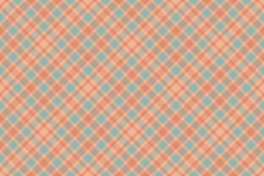 Structure textile texture fabric, hotel tartan seamless. Repetitive plaid background pattern check in orange and pastel colors. vector