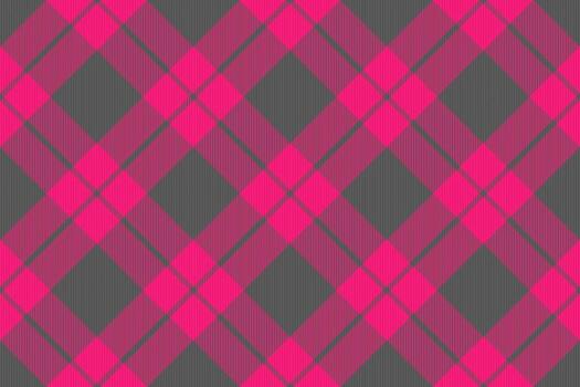 vibrante rosado y gris tartán modelo. Perfecto para textil diseño, sitio web antecedentes, o relacionado con la moda proyectos esta atrevido, geométrico diseño ofertas un moderno giro en un clásico estilo. vector