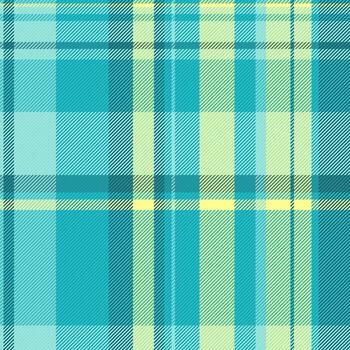 Classic plaid pattern in cool, calming hues. Seamless textile design evokes warmth and comfort. Ideal for backgrounds, apparel, or graphic design projects. vector