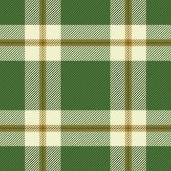 Skill fabric plaid , surface background texture seamless. Xmas pattern textile tartan check in green and light colors. vector