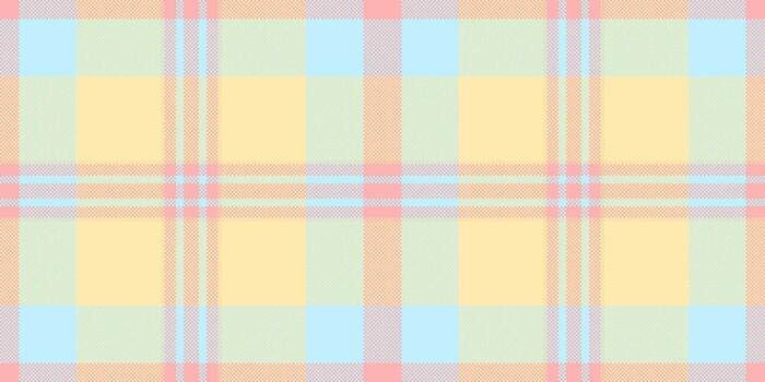 Delicate plaid pattern with pastel hues. Fresh, light and versatile background for fabric, textiles, decoration and design. Creates a soft, calming vibe. vector