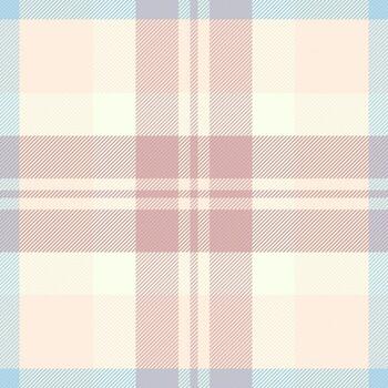 Pastel plaid pattern. Textile design with intersecting lines in soft hues. Ideal for backgrounds, fabric prints, or adding a classic touch to designs. vector
