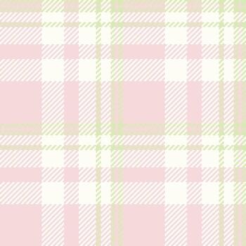 Delicate pastel pink and lime green plaid pattern. Perfect for textile design, wrapping paper, or scrapbooking projects. This soft, subtle texture evokes feelings of calmness and femininity. vector