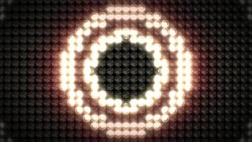 lampeggiante leggero bulbi la creazione di circolare forma video