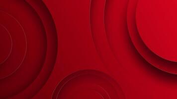 abstrakt röd koncentrisk cirklar på visa för vibrerande bakgrunder, grafisk mönster, digital konst, skriva ut material, och modern estetik. video