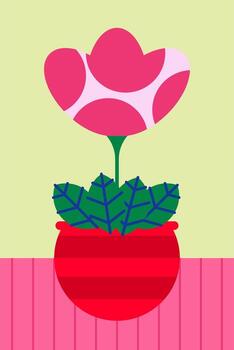 resumen vistoso modelo presentando geométrico flor formas vector