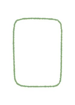 mano dibujado rectángulo marco con orgánico lápiz de color contorno y verde frontera estilo. gráfico bosquejo antecedentes crea un único texto zona utilizando un áspero frontera para moderno y juguetón tarjeta o etiqueta. vector