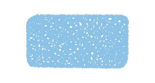 Organic wavy rectangle frame in chalk with blue sketch texture. Scribble border as unique background for text and modern graphic art. Abstract element, suitable for cover, card, or invitation. vector