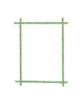 tiza rectángulo caja con bosquejo estilo frontera y suave contorno crea un limpiar marco para texto. sencillo modelo y etiqueta concepto con mano contorno, Perfecto para antecedentes creativo ideas vector