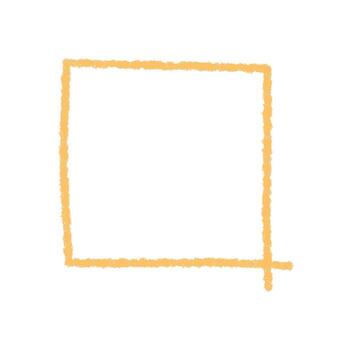 Chalk contour rectangle textbox with blank box in rough sketch style. Hand drawn frame and border for text on light background. Graphic element with textured outline and clean space for message. vector