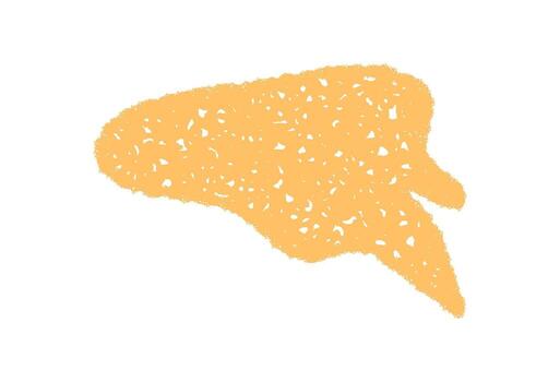 Wavy chalk scribble speech bubble with organic sketch style. Graphic rectangle bubble for message or comment, hand drawn in rough chalk for creative text communication and modern abstract design. vector