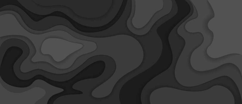 resumen negro y gris ondulado modelo en oscuro antecedentes vector