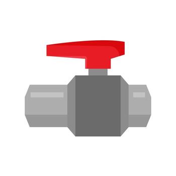 Grey Gate Valve for engineering and construction use vector