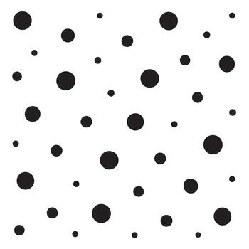 Abstract pattern of bold black dots scattered across a clean white background Ideal for modern design projects posters digital art prints and creative decorative layouts vector