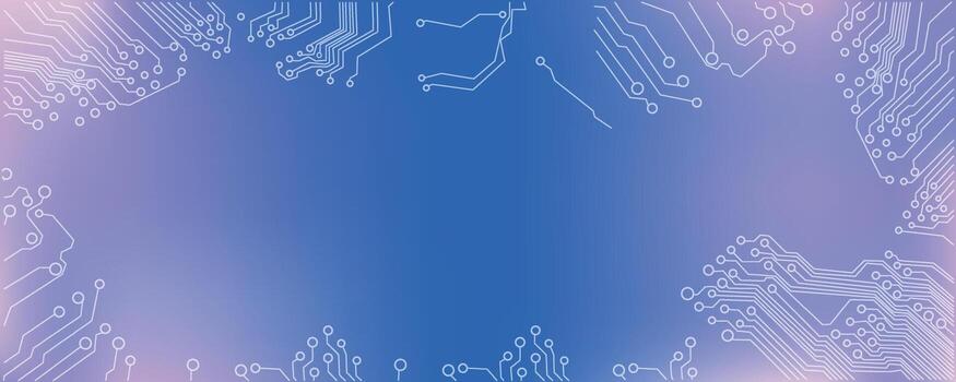 Abstract circuit board background design vector