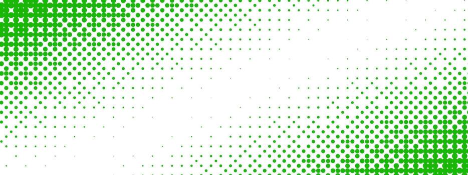 verde mapa de bits degradado textura. desvanecimiento píxel 8 poco gradación modelo. esquina punteado vacilar trama de semitonos antecedentes. rasterizado juego halfton patrón desvanecimiento cómic popular Arte cubrir fondo vector