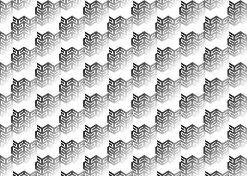 moderno geométrico resumen diseño con un sin costura, repitiendo, monocromo degradado patrón, ideal para un antecedentes vector