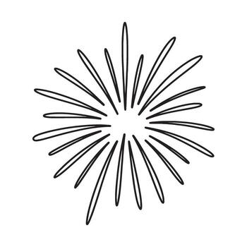 radiante Estallar de líneas un dinámica gráfico símbolo representando energía celebracion y explosivo diseño con agudo y angular golpes vector