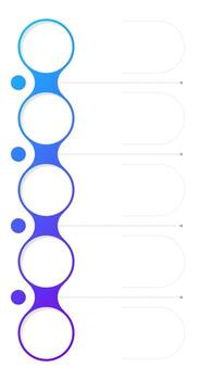 Product management infographic template. Commerce analysis, retail. Data visualization with 5 steps. Empty process design. Editable blank options info graphics vector