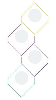 Software development rhombic infographic template. Digital development. Data visualization with 4 steps. Empty process design. Editable blank options info graphics vector