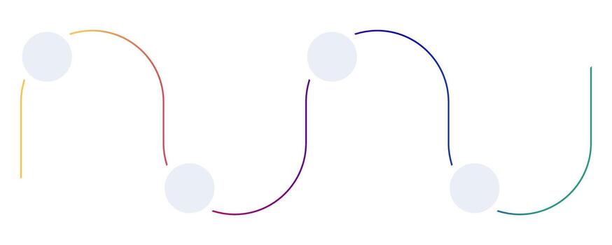Corporate management planning linear infographic template. Business development. Data visualization with 4 steps. Empty process design. Editable blank options info graphics vector
