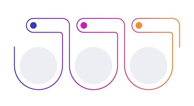 Medical technology infographic template. Innovative healthcare technology. Data visualization with 3 steps. Empty process design. Editable blank options info graphics vector
