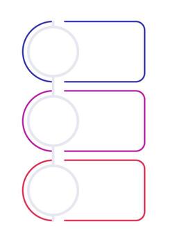 E learning infographic template. Modern education programs. Schooling. Data visualization with 3 steps. Empty process design. Editable blank options info graphics vector