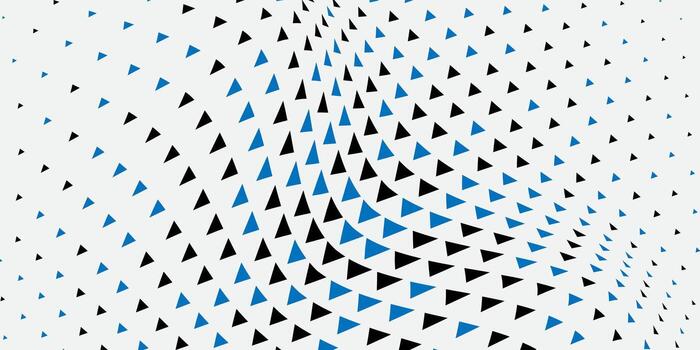 moderno resumen fondo con azul triangular patrones en blanco, conformado me gusta olas a evocar movimiento y espejismo. vector