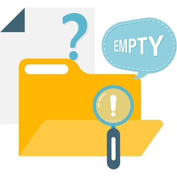 Data Not Found System Error Illustration vector