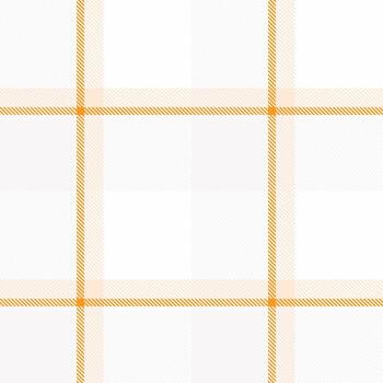 Elegant plaid pattern in white and orange. Versatile backdrop for design projects. Seamless textile design, cozy, timeless, and aesthetically pleasing texture. vector