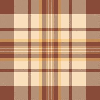 acogedor tartán modelo con calentar tierra tonos en un tradicional tartán estilo. Perfecto para antecedentes, textiles, o agregando un toque de rústico encanto. vector