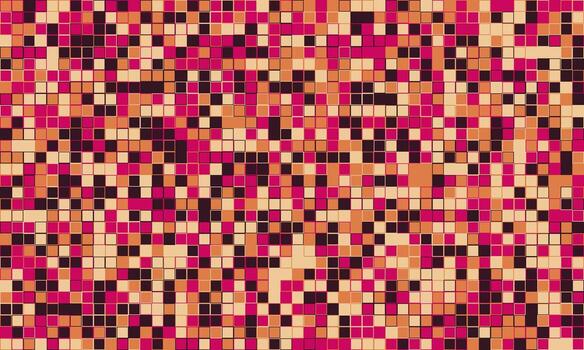 Abstract mosaic pattern in warm tones. Perfect for website backgrounds, textures, or modern design projects. The vibrant, pixelated design evokes feelings of energy and dynamism. vector