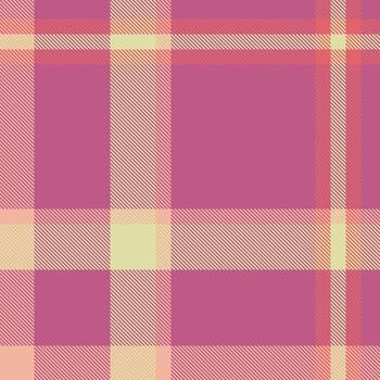 Vibrant, stylish tartan pattern with geometric lines and checks in pink cream. Ideal for backgrounds, textures, modern designs. Versatile for fashion, crafts, or web vector