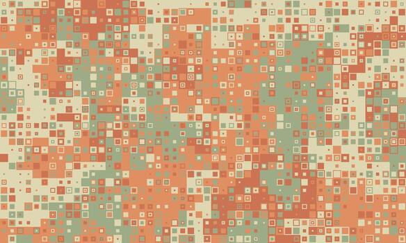 Abstract pixel art background. Earthy tones create a calming, textured mosaic. Perfect for website banners, social media posts, or print designs needing a retro, modern feel. vector