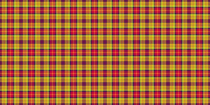Vibrant, repeating plaid pattern with intersecting red, gold and blue lines. Great for background, texture or design projects needing a classic fabric feel. vector