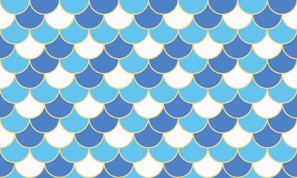 Elegant blue and white fish scale pattern. Perfect for textile design, website backgrounds, or any project needing a sophisticated, repeating texture. vector