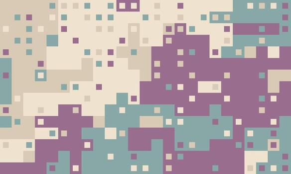 Abstract pixel art background. Muted tones create a calming, textured effect, perfect for website banners, presentations, or social media. vector