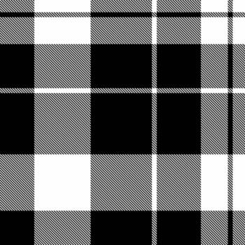Classic black and white tartan plaid pattern. Timeless and versatile, suitable for textiles, backgrounds, and graphic design projects. Monochromatic style. vector