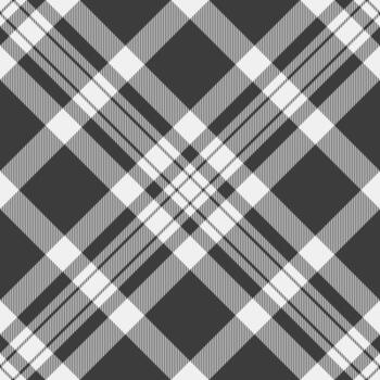 Classic tartan pattern in grey and white. Timeless and versatile design for backgrounds, textiles, fashion, and graphic projects. Stylish, cozy texture. vector