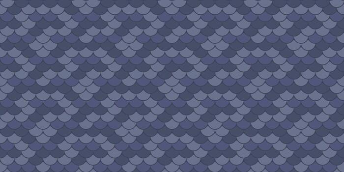 Abstract seamless pattern of overlapping scales in shades of blue. Perfect for textile design, wallpaper, or digital backgrounds. Evokes a sense of texture, protection, and subtle elegance. vector